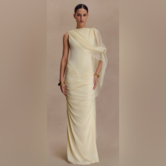 Meshki Dresses & Skirts - Amandine ruched slinky maxi dress